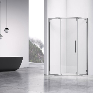 Душевой уголок, пятиугольный, 100 см х 100 см