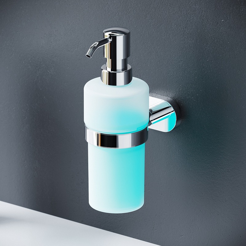 Дозатор для мыла настенный стеклянный