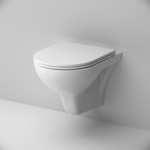 Унитаз подвесной безободковый с сиденьем микролифт