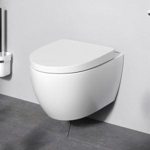 Унитаз подвесной с сиденьем микролифт, белый